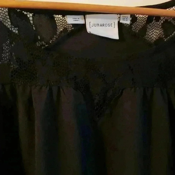 🔥2/40$🔥Beautiful  Junarose black lace top - Picture 4 of 6